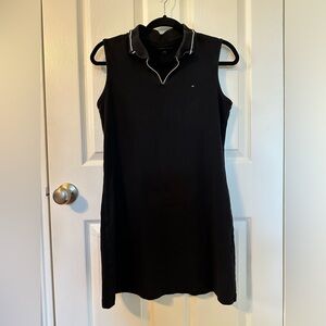 Women’s Tommy Hilfiger Black Sporty Polo Dress Sleeveless Size Medium